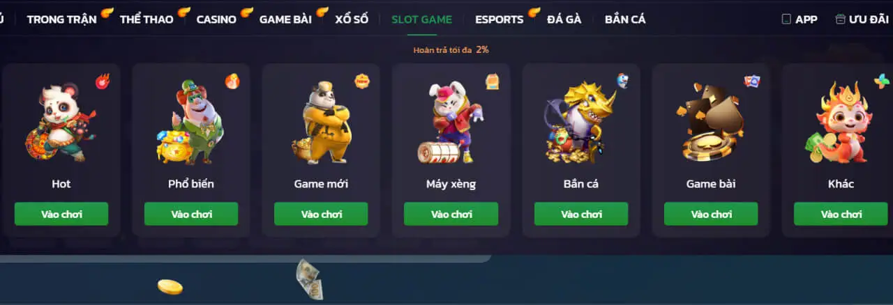 Slot game với hàng nghìn phiên bản hấp dẫn